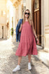 Linen boho sundress features unique boho style design Mari from Baltic Linen